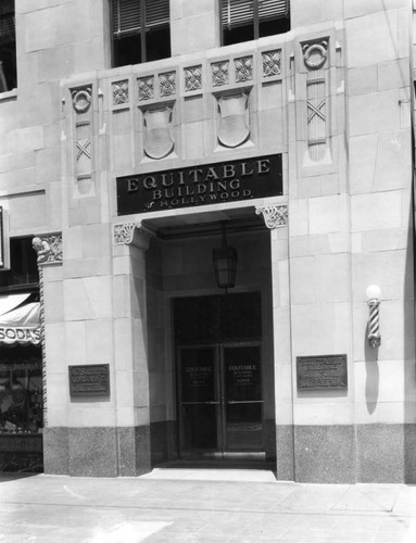 Closeup view, Equitable Building, view 1