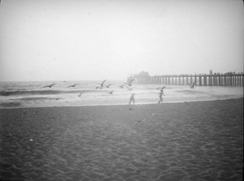 Walking on the sand, Hermosa Beach