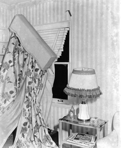 Maid's room at Mickey Cohen mansion