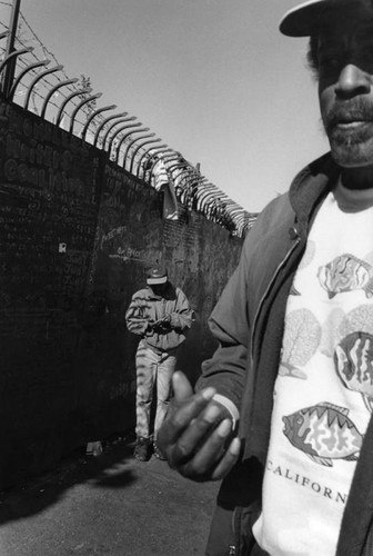 Skid row message wall