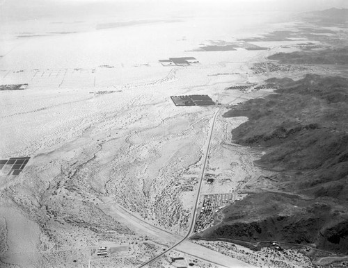 Palm Springs flood control area, looking south