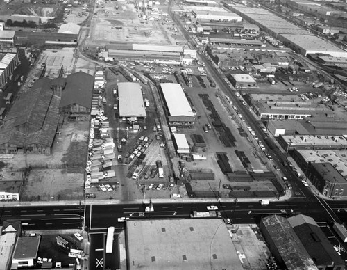 Truck terminals, Vernon, looking west