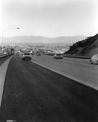 Freeway and city beyond