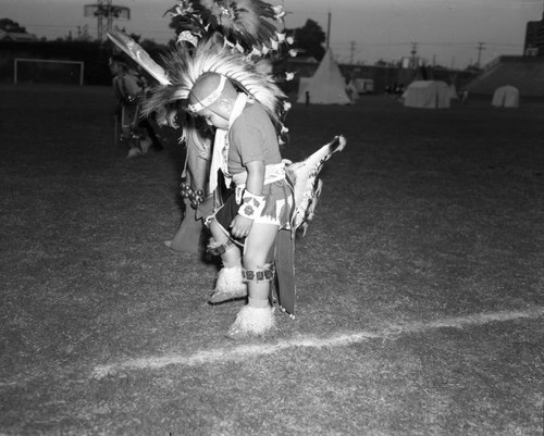 Child performers at the All American Indian Week at Wrigley Field