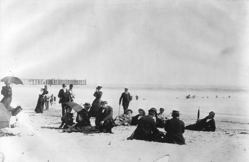 Beach scene in Long Beach