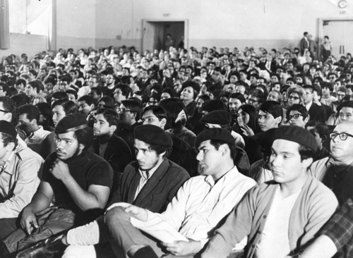 Brown Beret audience at auditorium