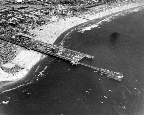 Aerial view of the pier