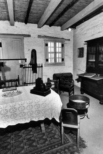 Portion of main room, Reid adobe