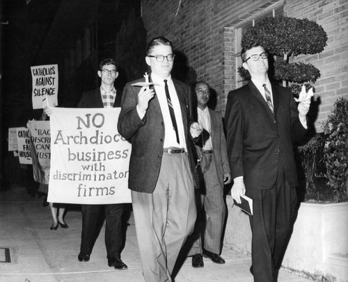 Cardinal picketed