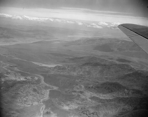 Death Valley aerial panoramic view