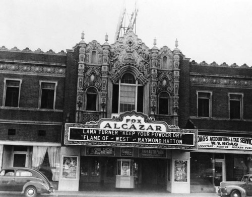 Exterior view, Alcazar Theatre