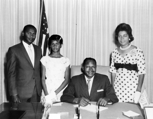 Tom Bradley at City Hall