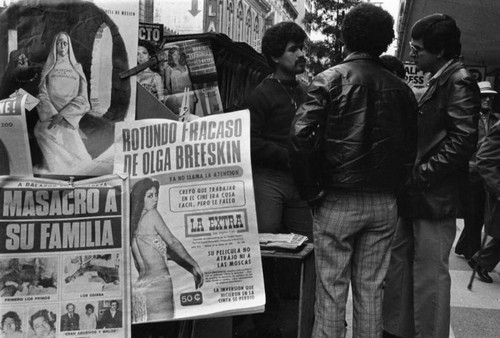 Sidewalk newsstand