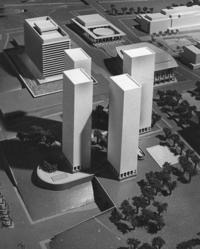 Bunker Hill redevelopment, architect's model