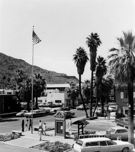 Street scene, Oasis Hotel