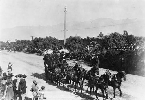 1896 Tournament of Roses Parade float