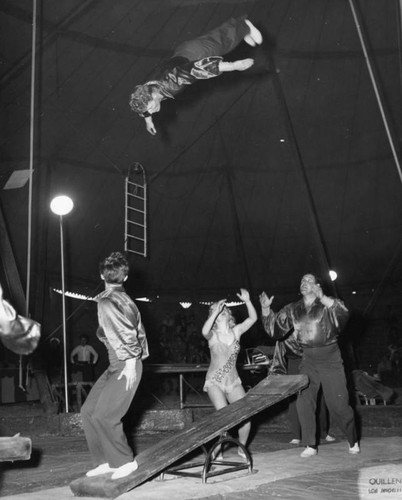 Circus acrobats