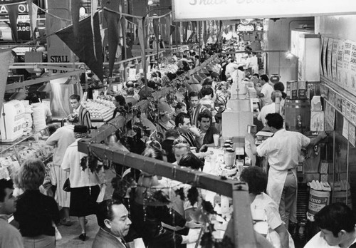 Busy aisles at Grand Central Market