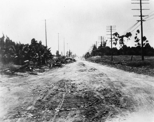 Vermont Avenue when still a dirt road