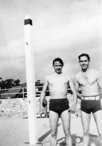 Men at beach