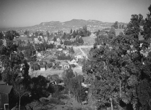 View north from Alvarado and Baxter