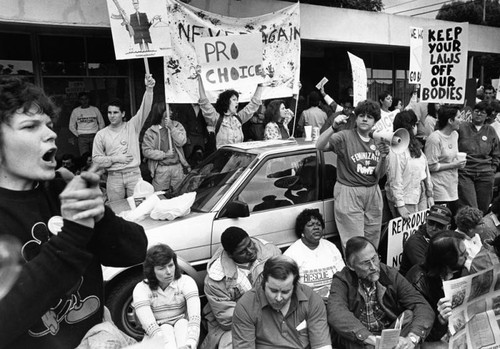 Abortion demonstration, Long Beach