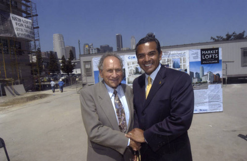 Harlan Lee and Antonio Villaraigosa