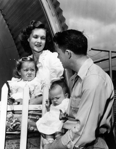 Young family, Rodger Young Village