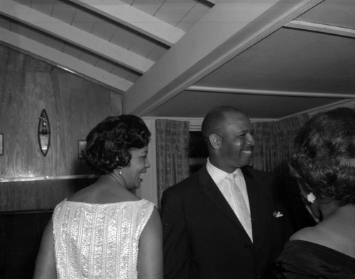 Tom Bradley at private party for Marie Johns