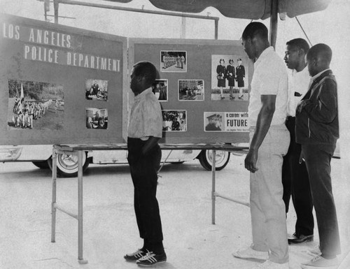 Display in Headstart tent, Watts