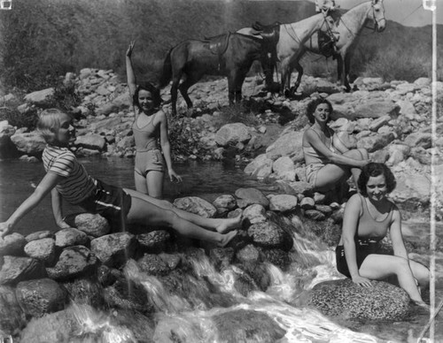 Cooling off in Tahquitz Wash