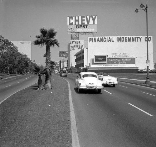 Wilshire Boulevard near Spaulding Avenue