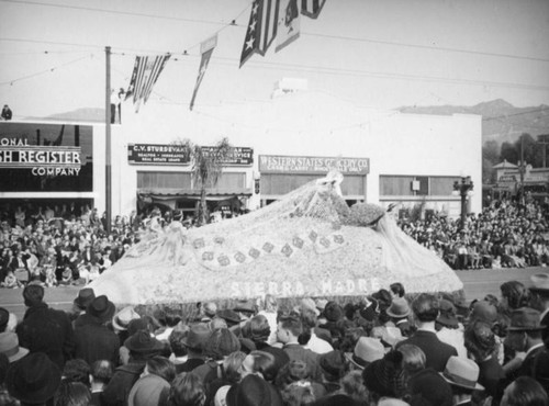 Sierra Madre float, 1938 Rose Parade