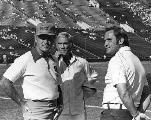 Coaches meet before the game