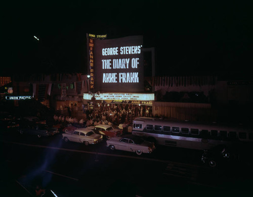 "The Diary of Anne Frank" premiere