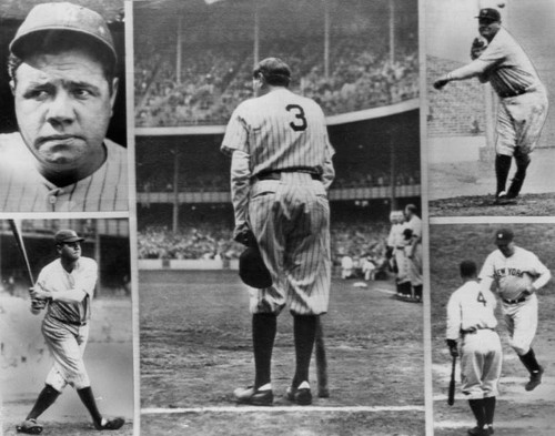 Babe Ruth, a collage