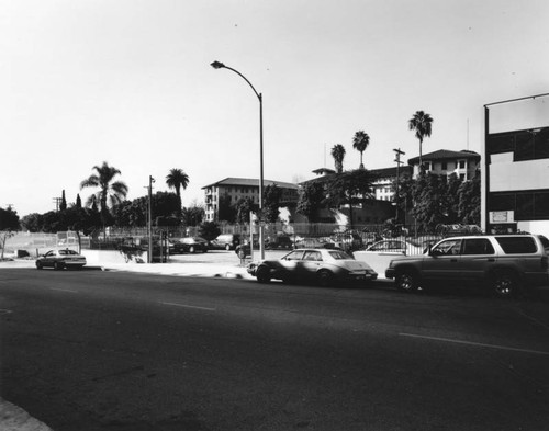 Ambassador Hotel, east facade, facing southwest