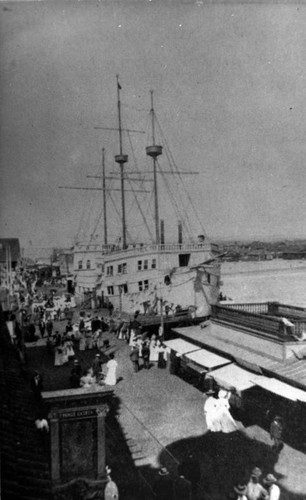 Ship Cafe at pier in Venice