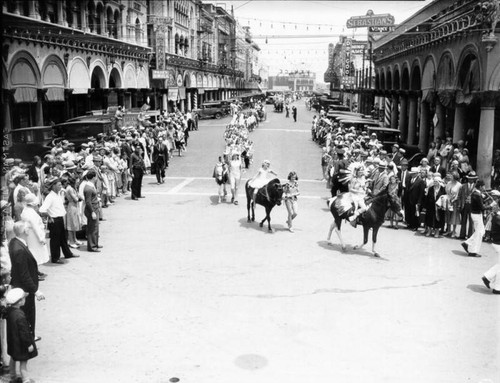 Juvenile marchers on parade in Venice