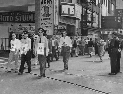 Trainmen out on strike