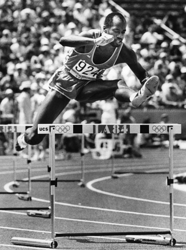 Hurdler Edwin Moses