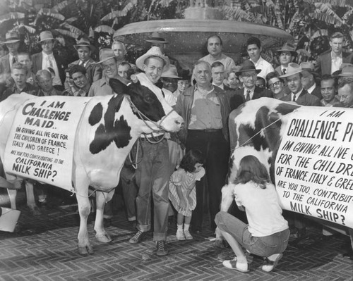 Milk plug held at Pershing Square