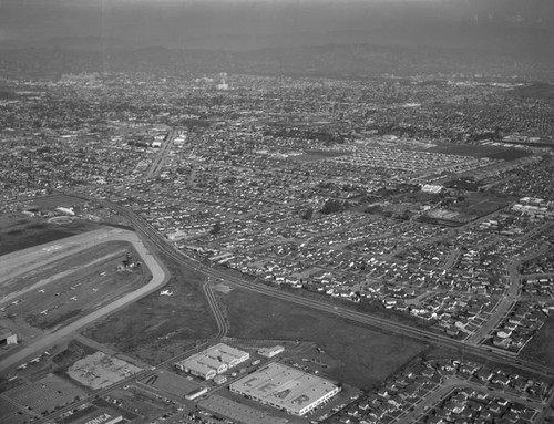 Bundy Drive and Ocean Park Boulevard, looking northeast