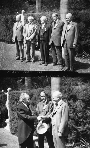 Albert Einstein at Cal Tech, views 1-2