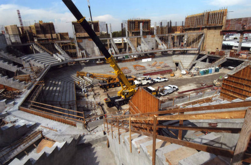 Construction of Galen Center, USC