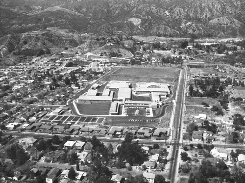 Mt. Gleason Junior High, Mt. Gleason Avenue, view is looking north