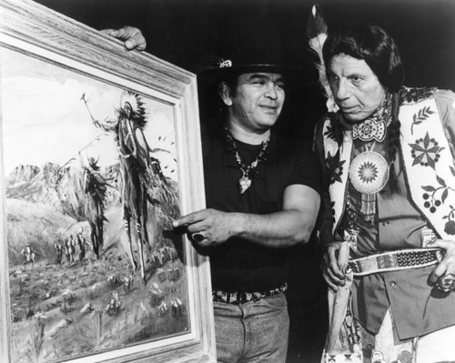 Simon Nava and Iron Eyes Cody