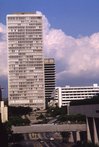 Downtown, 4th and Flower streets