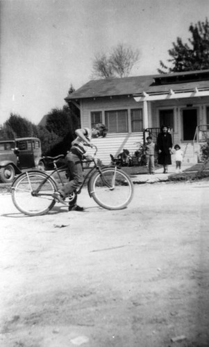 Garcia family in front of home