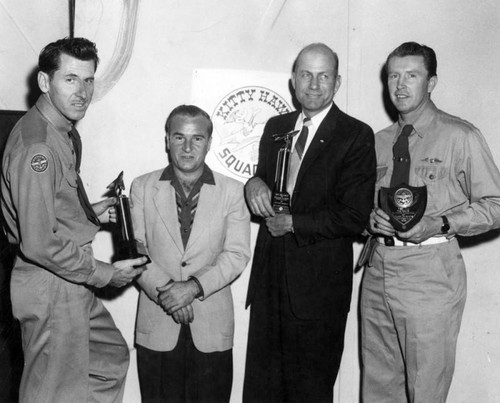 Scout leaders receive trophies